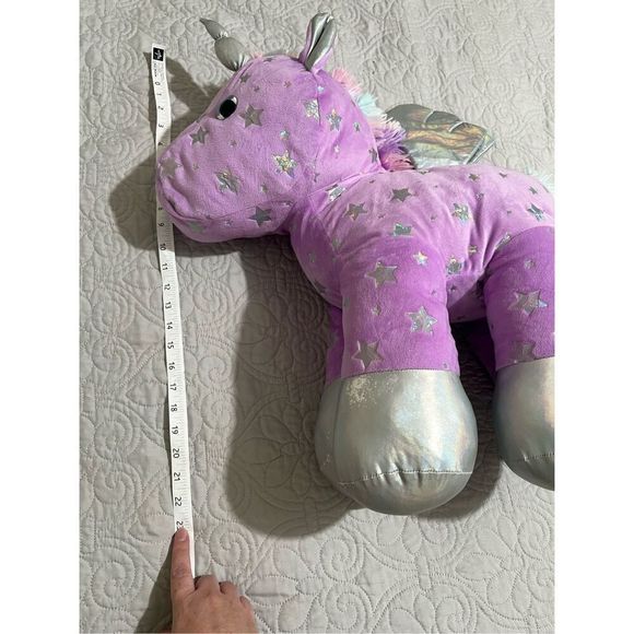 Purple & Silver Unicorn Plush - Picture 4 of 12